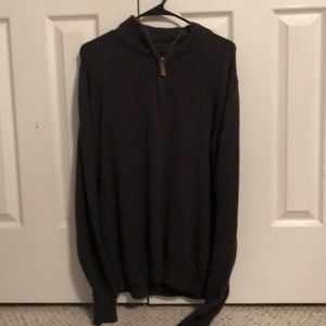 Charcoal Grey Quarter Zip Sweater